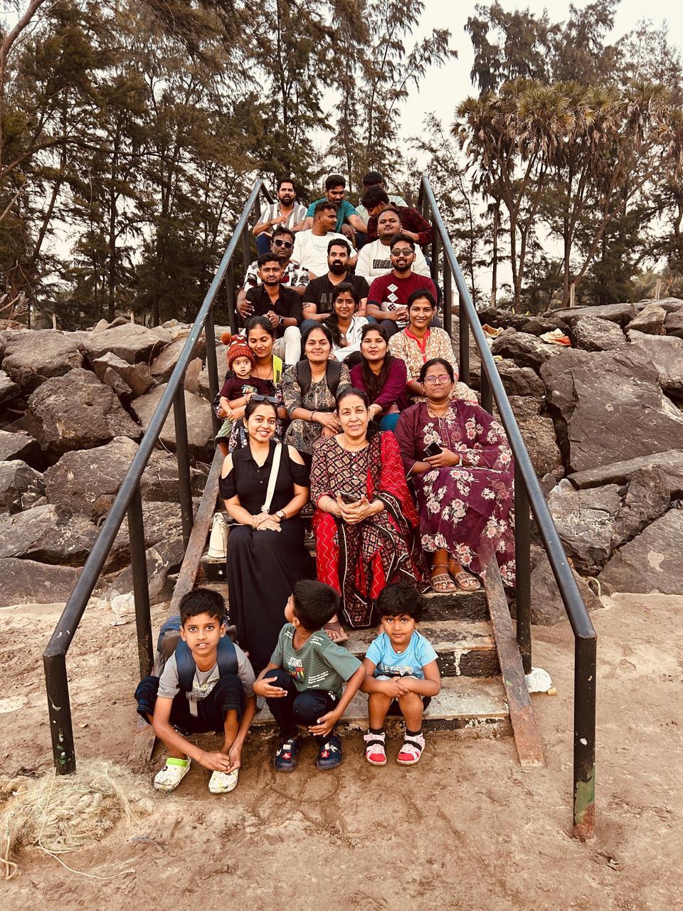 Students at Alibaug Beach